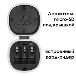 GoPro HERO 8/7/6/5 комплект аккумуляторов TELESIN AllinBox