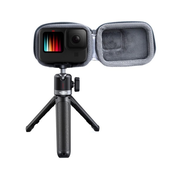 Кофр TELESIN для GoPro HERO 12/11/10/9 Black. Цвет: Серый