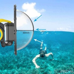 Dome Port TELESIN для GoPro HERO 9/10/11/12 Black - купол для съемок в воде 6" (15,24 см)