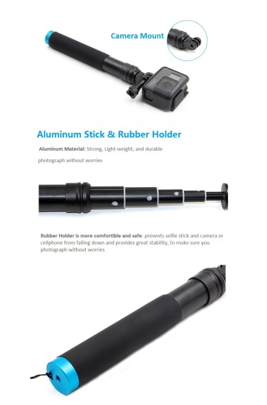 Монопод со встроенным триподов для экшн - камер | TELESIN