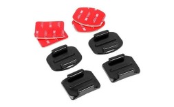 2 плоские и 2 изогнутые клеящиеся платформы для экшн-камер (Flat and Curved) | TELESIN