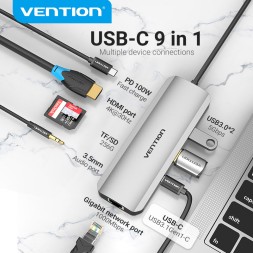 Thunderbolt/Type-C док-станция. 9 в 1. THAHB | VENTION