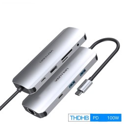 Thunderbolt/Type-C док-станция. 9 в 1. THAHB | VENTION