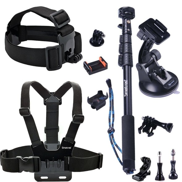 Smatree® Комплект 12в1: Комплект аксессуаров для GoPro/SJCAM/Xiaomi