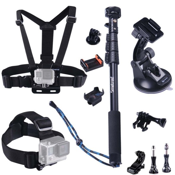 Smatree® Комплект 12в1: Комплект аксессуаров для GoPro/SJCAM/Xiaomi