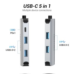 Thunderbolt/Type-C HUB. 4*USB 3.0 +PD(до 100В) TGHHB | VENTION