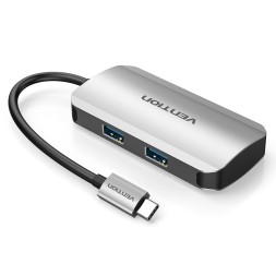 Thunderbolt/Type-C HUB. 4*USB 3.0 +PD(до 100В) TGHHB | VENTION