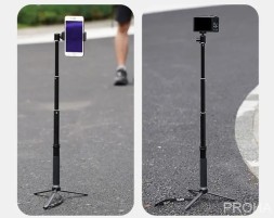 Монопод TELESIN с вращающейся на 360 градусов головкой для экшн-камер, смартфонов и фотоаппаратов