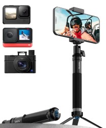 Монопод TELESIN с вращающейся на 360 градусов головкой для экшн-камер, смартфонов и фотоаппаратов