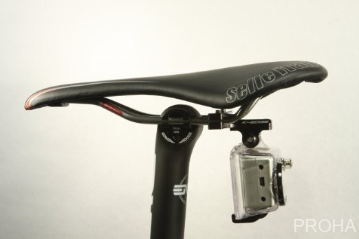 Алюминиевое крепление под сиденье велосипеда для экшн - камер.