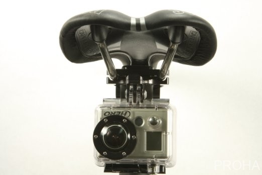 Алюминиевое крепление под сиденье велосипеда для экшн - камер.