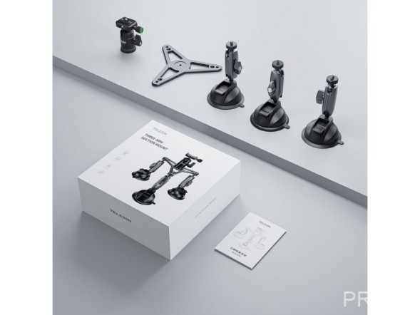 Тройная присоска повышенной надежности, для профессиональной камеры | TELESIN