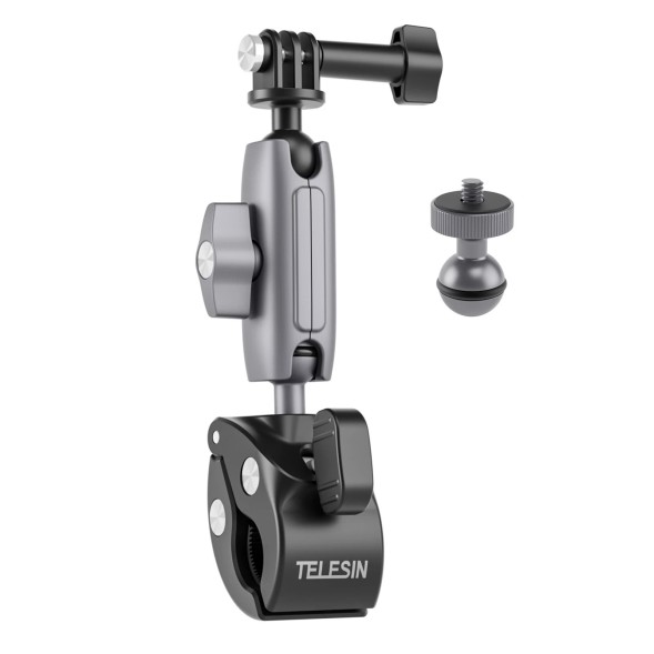 Прочное крепление - прищепка, на руль для экшн камер и камер | TELESIN