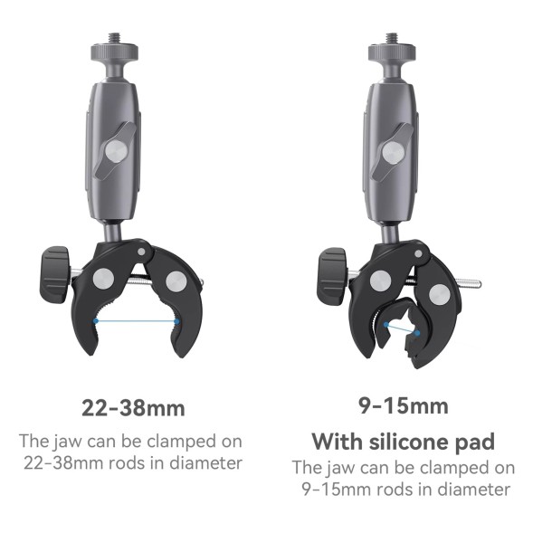 Прочное крепление - прищепка, на руль для экшн камер и камер | TELESIN