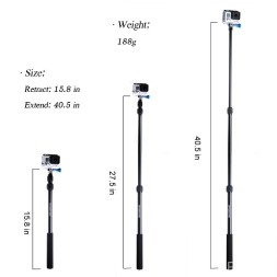 Алюминиевый монопод SmaPole S1 40-102см для экшн - камер | Smatree®