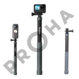 Карбоновый телескопический монопод 1.2м, для экшн-камер | TELESIN