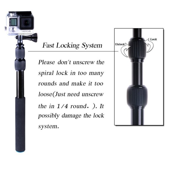 Smatree® SmaPole S3 монопод-поплавок для GoPro/SJ4000