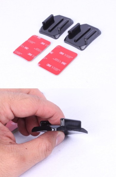 Изогнутые клеящиеся платформы для экшн - камер