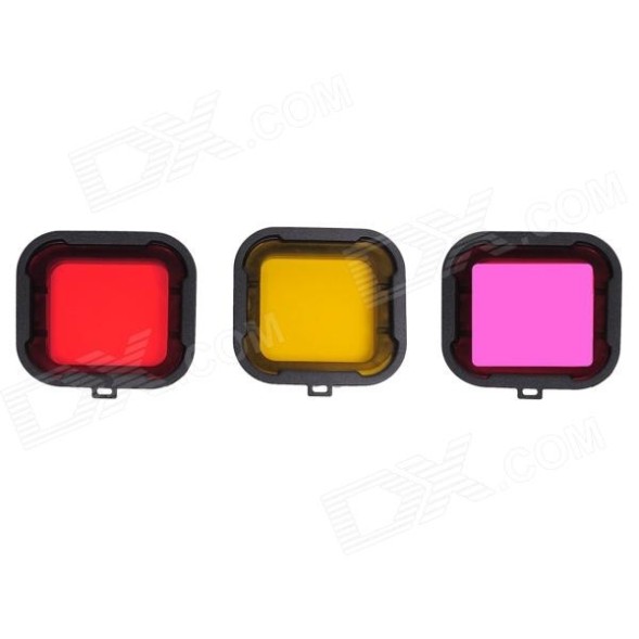 Комплект подводных цвето-корректирующих фильтров для GoPro 3+/4