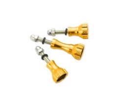 Комплект алюминиевых болтов золотого цвета. В наборе 3шт.