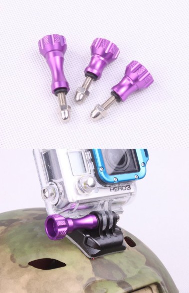 Комплект алюминиевых болтов, сиреневого цвета, для экшн - камер.