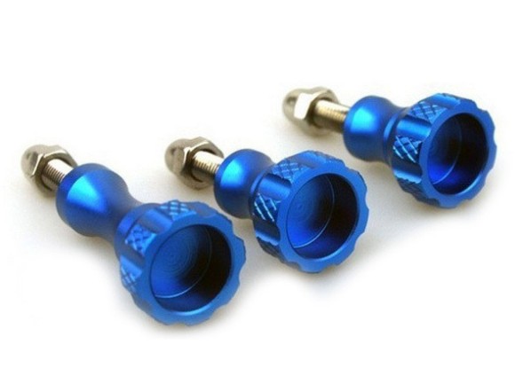 Комплект алюминиевых болтов, синего цвета, для экшн-камер.