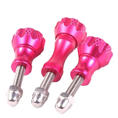 Комплект, 3шт, алюминиевых болтов, розового цвета, для экшн-камер